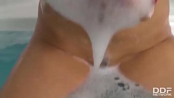 Solo Busty Goddess in her Bath