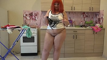 Bbw Thick girl masturbates her ass through panties