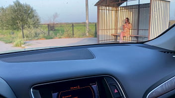 Amateur Stepmother: "- Fuck me please!" gave herself to her stepson right in the car after a quarrel with her husband.