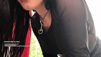 Creampie PUBLIC OUTDOOR BALCONY AMAZING BLOWJOB & DEEPTHROAT, LOUD SUCKING & LICKING SOUND, BABE FROM TINDER FUCKING ON FIRST DATE, CUMSHOT IN MOUTH, THROBBING & PULSATING ORAL CREAMPIE, SLOPPY & WET & MES