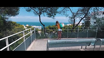 No-porn TRAVEL SHOW ASS DRIVER - Mallorca with Sasha Bikeyeva part 2. City walk Ses Illetas