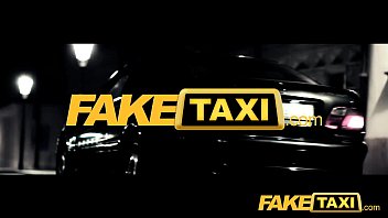 Orgasm Fake Taxi Lady in stockings gets creampied