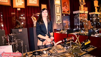 Areola no panties interview at museum of erotic n sex