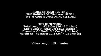 Ass-play Rebel Rhyder Testing The Handmade Unicorn L (With Additional Anal Fisting) TWT308