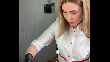 Doctor Russian Depilation Master SugarNadya Trimmed Her Penis And Balls Hair Before Spontaneous Ejaculation